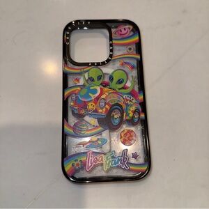 Lisa Frank Black iPhone Case with Psychedelic Design